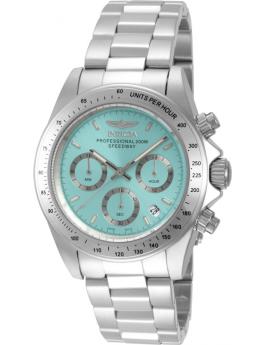 Invicta Speedway 49800 Herrenuhr - Quarzwerk - Edelstahl mit blauem Zifferblatt - 39 mm