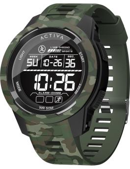 Activa Digital ACW8105MC-001 Men's Watch - Digital Movement - Plastic with Black Dial - 45 mm