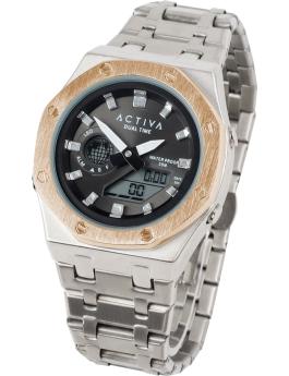 Activa Digital ACWM303-004 Reloj de hombre - Movimiento de cuarzo - Metal con esfera negra - 45 mm