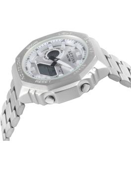 Activa Digital ACWM423-002 Reloj de hombre - Movimiento de cuarzo - Metal con esfera plateada - 45 mm