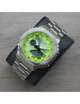 Activa Digital ACWM423-005 orologio da uomo - Movimento digitale - Metallo con quadrante verde - 45 mm