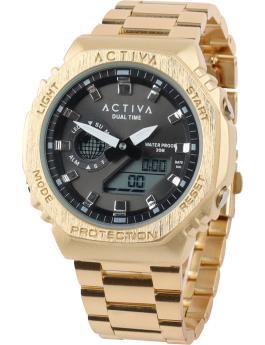 Activa Digital ACWM423-007 Reloj de hombre - Movimiento de cuarzo - Metal con esfera negra - 45 mm