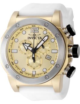 Invicta Sea Hunter 48976 Relógio Masculino - Movimento de Quartzo - Aço Inoxidável com Mostrador Dourado - 52 mm