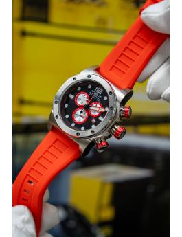 Invicta Sea Hunter 48977 Herrenuhr - Quarzwerk - Edelstahl mit schwarzem Zifferblatt - 52 mm