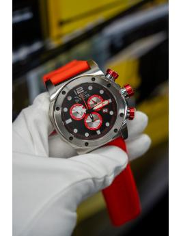 Invicta Sea Hunter 48977 Herrenuhr - Quarzwerk - Edelstahl mit schwarzem Zifferblatt - 52 mm