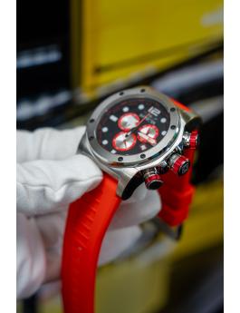 Invicta Sea Hunter 48977 Herrenuhr - Quarzwerk - Edelstahl mit schwarzem Zifferblatt - 52 mm