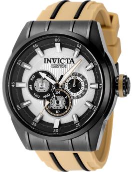 Invicta Speedway 49053 Relógio Masculino - Movimento de Quartzo - Aço Inoxidável com Mostrador Prateado - 48 mm