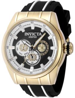 Invicta Speedway 49055 Relógio Masculino - Movimento de Quartzo - Aço Inoxidável com Mostrador Preto - 48 mm