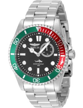 Invicta Pro Diver 49272 Men's Watch - Quartz Movement - Stainless Steel with Black Dial - 43 mm