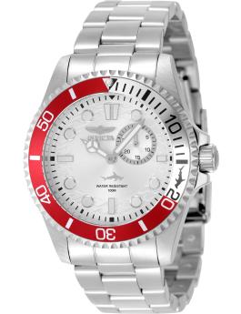 Invicta Pro Diver 49275 Men's Watch - Quartz Movement - Stainless Steel with Silver Dial - 43 mm