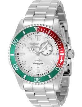 Invicta Pro Diver 49276 Men's Watch - Quartz Movement - Stainless Steel with Silver Dial - 43 mm