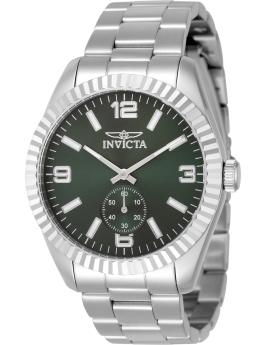 Invicta Specialty 49358 Men's Watch - Quartz Movement - Stainless Steel with Green Dial - 43 mm