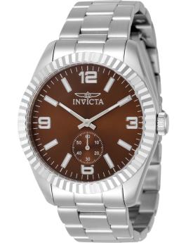 Invicta Specialty 49383 Men's Watch - Quartz Movement - Stainless Steel with Brown Dial - 43 mm