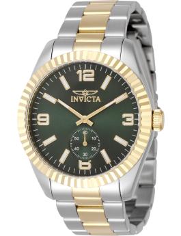 Invicta Specialty 49386 Men's Watch - Quartz Movement - Stainless Steel with Green Dial - 43 mm