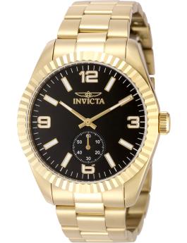 Invicta Specialty 49389 Men's Watch - Quartz Movement - Stainless Steel with Black Dial - 43 mm