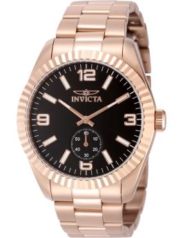 Invicta Specialty 49392 Men's Watch - Quartz Movement - Stainless Steel with Black Dial - 43 mm
