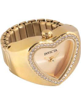 Invicta Mini 49574 Orologio da Donna - Movimento al Quarzo - Acciaio Inossidabile con Quadrante Dorato - 18 mm