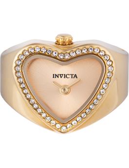 Invicta Mini 49574 Relógio Feminino - Movimento de Quartzo - Aço Inoxidável com Mostrador Dourado - 18 mm