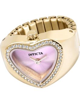 Invicta Mini 49575 Dameshorloge - Quartz Uurwerk - Roestvrij Staal met Roze Wijzerplaat - 18 mm