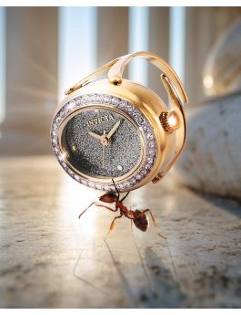 Invicta Mini 49599 Damenarmbanduhr - Quartz Bewegung - Edelstahl mit Silbernem Zifferblatt - 24 mm