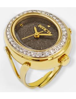 Invicta Mini 49601 Orologio da Donna - Movimento al Quarzo - Acciaio Inossidabile con Quadrante Nero - 24 mm