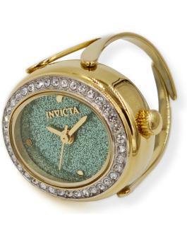 Invicta Mini 49602 Relógio Feminino - Movimento de Quartzo - Aço Inoxidável com Mostrador Verde - 24 mm