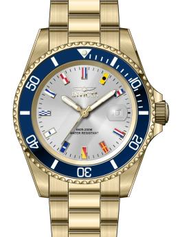 Invicta Pro Diver 49886 Reloj de Hombre - Movimiento de Cuarzo - Acero Inoxidable con Esfera Plateada - 40 mm