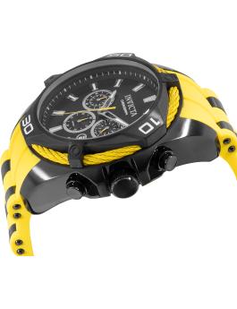 Invicta Bolt 46037 Men's Watch - Quartz Movement - Stainless Steel with Black Dial - 50 mm