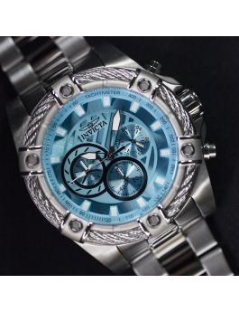 Invicta Bolt 48865 Relógio Masculino - Movimento Quartz - Aço Inoxidável com Mostrador Azul - 52 mm
