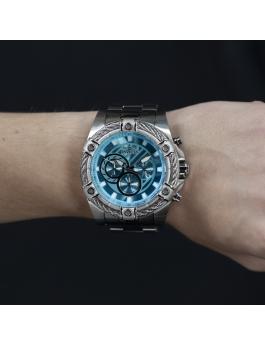 Invicta Bolt 48865 Relógio Masculino - Movimento Quartz - Aço Inoxidável com Mostrador Azul - 52 mm