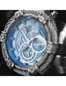 Invicta Bolt 48865 Relógio Masculino - Movimento Quartz - Aço Inoxidável com Mostrador Azul - 52 mm