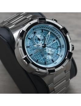 Invicta Aviator 49252 Herrenarmbanduhr - Quartz Bewegung - Edelstahl mit Blauem Zifferblatt - 50 mm