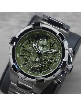 Invicta Aviator 49253 Férfi óra - Quartz szerkezet - Rozsdamentes acél zöld számlappal - 50 mm
