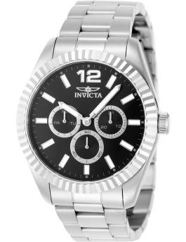 Invicta Specialty 49511 Men's Watch - Quartz Movement - Stainless Steel with Black Dial - 43 mm