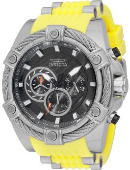 Invicta Bolt 49811 Reloj de Hombre - Movimiento de Cuarzo - Acero Inoxidable con Esfera Gris - 52 mm