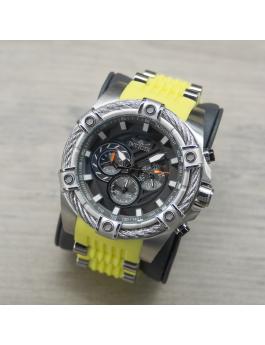 Invicta Bolt 49811 Herenhorloge - Quartz Uurwerk - Roestvrij Staal met Grijze Wijzerplaat - 52 mm