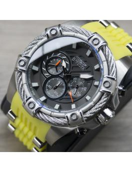 Invicta Bolt 49811 Herenhorloge - Quartz Uurwerk - Roestvrij Staal met Grijze Wijzerplaat - 52 mm