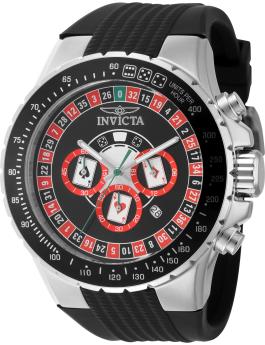 Invicta Aviator 49850 Relógio Masculino - Movimento Quartz - Aço Inoxidável com Mostrador Vermelho - 50 mm