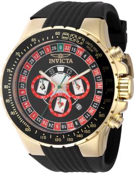 Invicta Aviator 49851 Orologio da Uomo - Movimento al Quarzo - Acciaio Inossidabile con Quadrante Nero - 50 mm