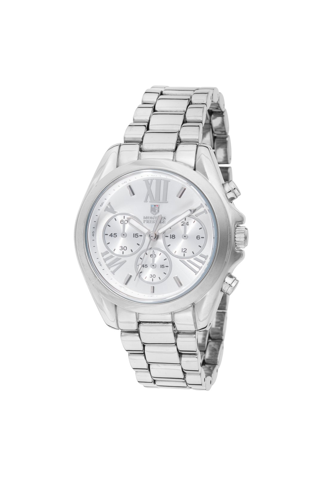 Montres Prestige MPW-0194 Relógio Feminino - Movimento de Quartzo - com Mostrador Prateado - 35 mm