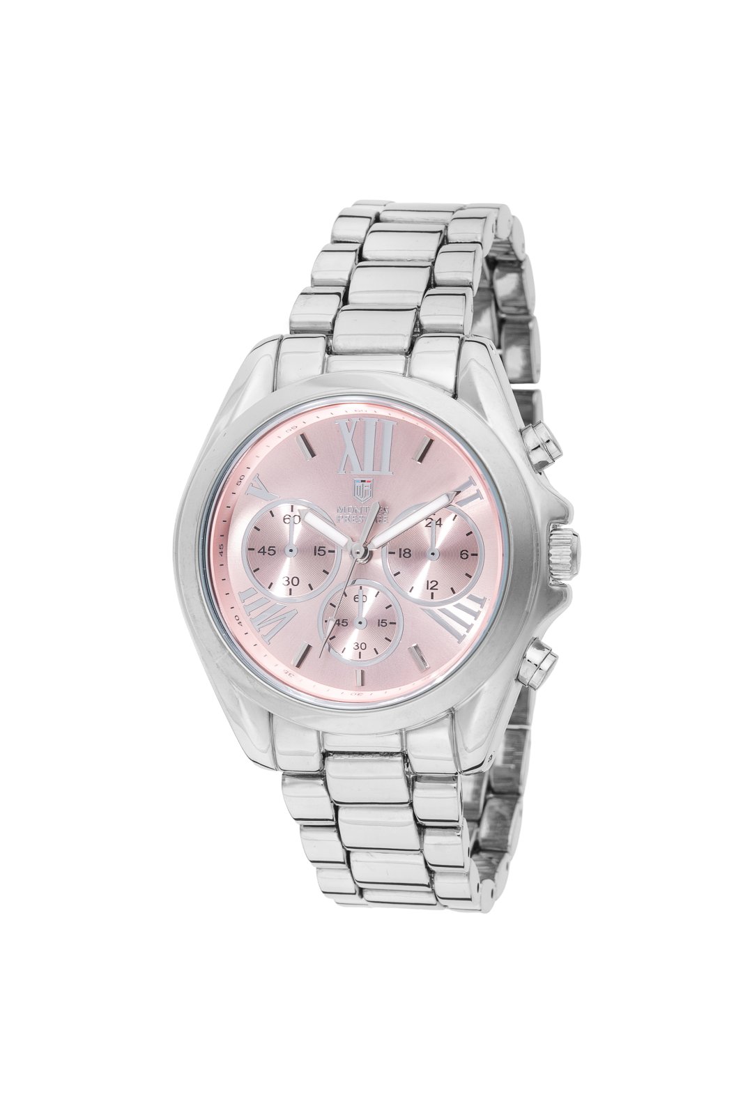 Montres Prestige MPW-0195 Relógio Feminino - Movimento de Quartzo - com Mostrador Rosa - 35 mm
