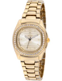 Montres Prestige Classic MPW-0201 Reloj de Mujer - Movimiento de Cuarzo - Metal con Esfera Dorada - 32 mm