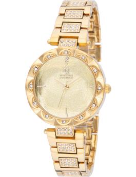 Montres Prestige Classic MPW-0205 Naisten Kello - Kvartsikoneisto - Metalli Kultaisella Taululla - 33 mm
