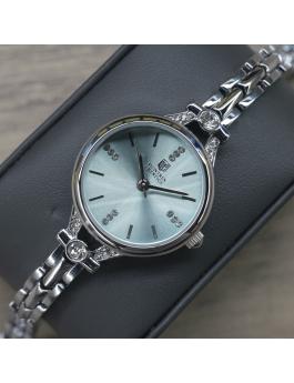 Montres Prestige Classic MPW-0214 dameur - Quartz værk - metal med blå skive - 28 mm