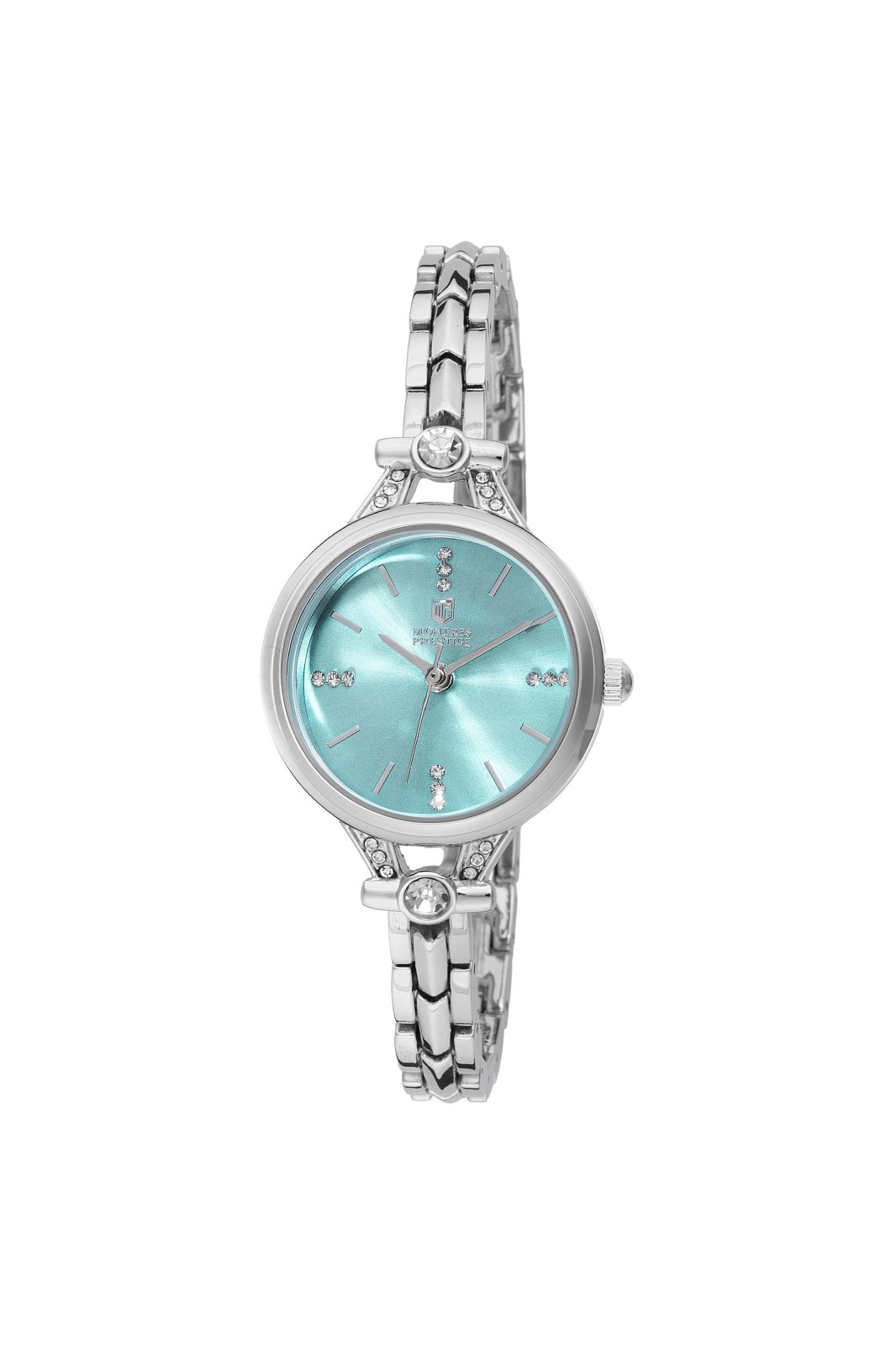 Montres Prestige Classic MPW-0214 dameur - Quartz værk - metal med blå skive - 28 mm