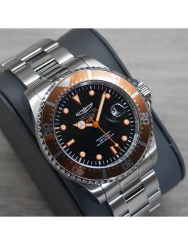 Invicta Pro Diver 22022 Men's Watch - Quartz Movement - Stainless Steel with Black Dial - 43 mm