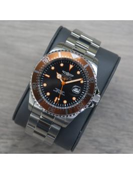 Invicta Pro Diver 22022 Men's Watch - Quartz Movement - Stainless Steel with Black Dial - 43 mm