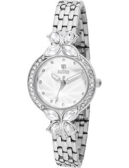 Montres Prestige Classic MPW-0233 Reloj de mujer - Movimiento de cuarzo - Metal con esfera plateada - 22 mm