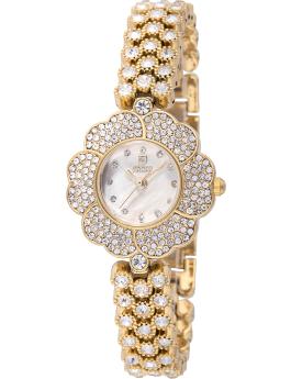 Montres Prestige Classic MPW-0234 Reloj de Mujer - Movimiento de Cuarzo - Metal con Esfera Dorada - 28 mm