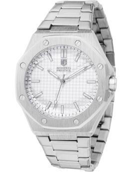 Montres Prestige Classic MPW-0249 Men's Watch - Quartz Movement - Metal with Silver Dial - 44 mm